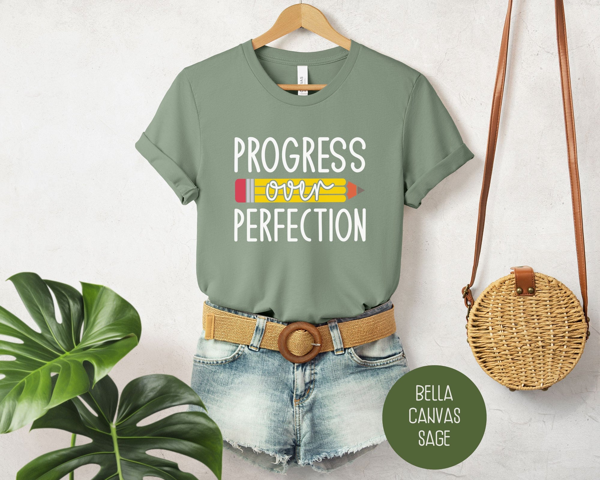 Progress Over Perfection Elementary Teacher Shirt-1