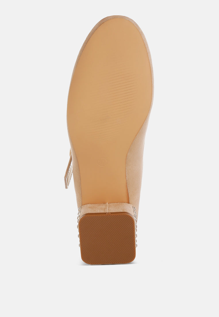 Sima Studded Mary Jane Pumps-4