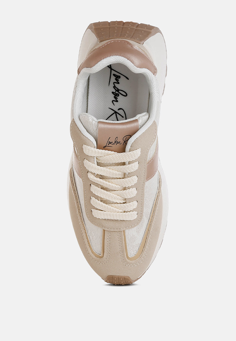 Squeaker Chunky Anti-Skid Lace-Up Sneakers-3