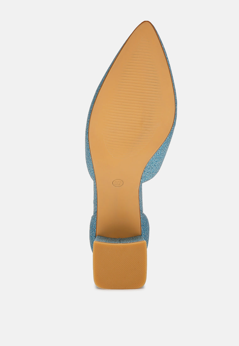 Taznia Glitter Block Heel Sandals-4