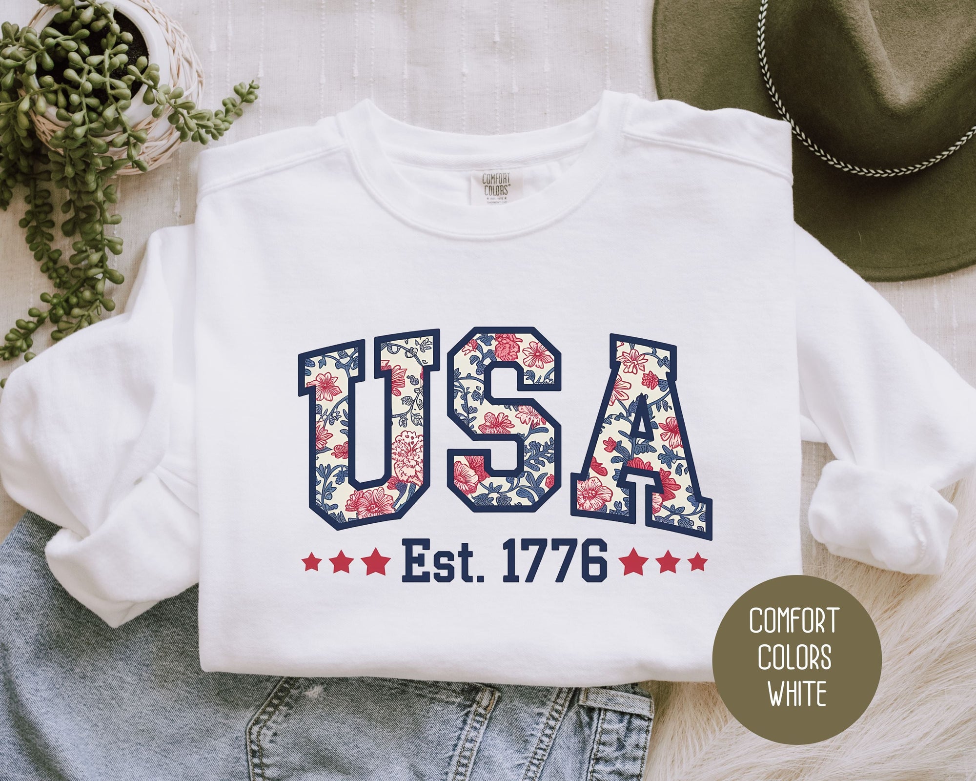 USA Comfort Colors Sweatshirt-0