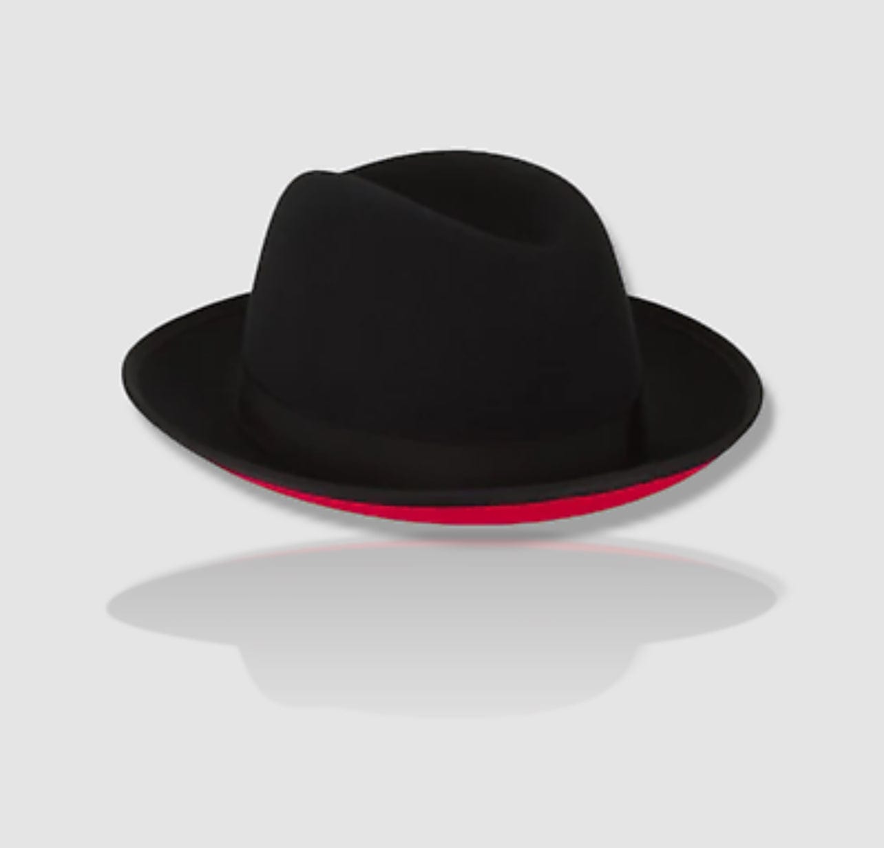 Black creased Two-Toned Hat-0