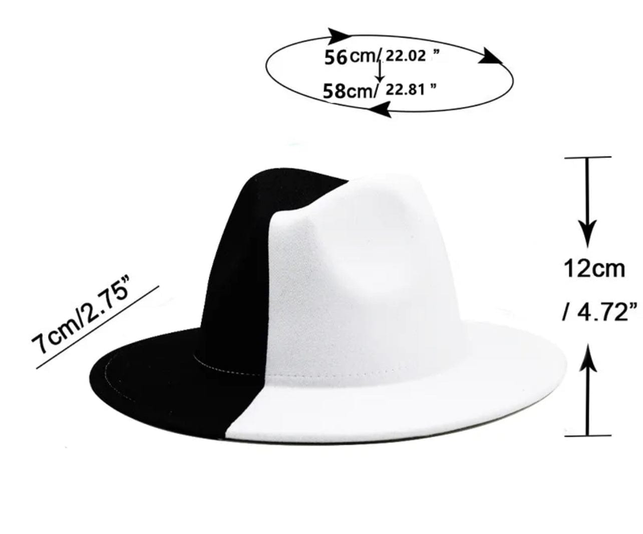 Black/Red- Fedora Hat-2