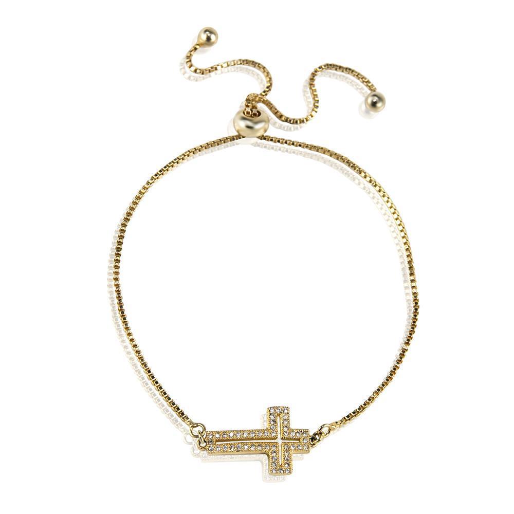 Cross Bracelet -Gold-0