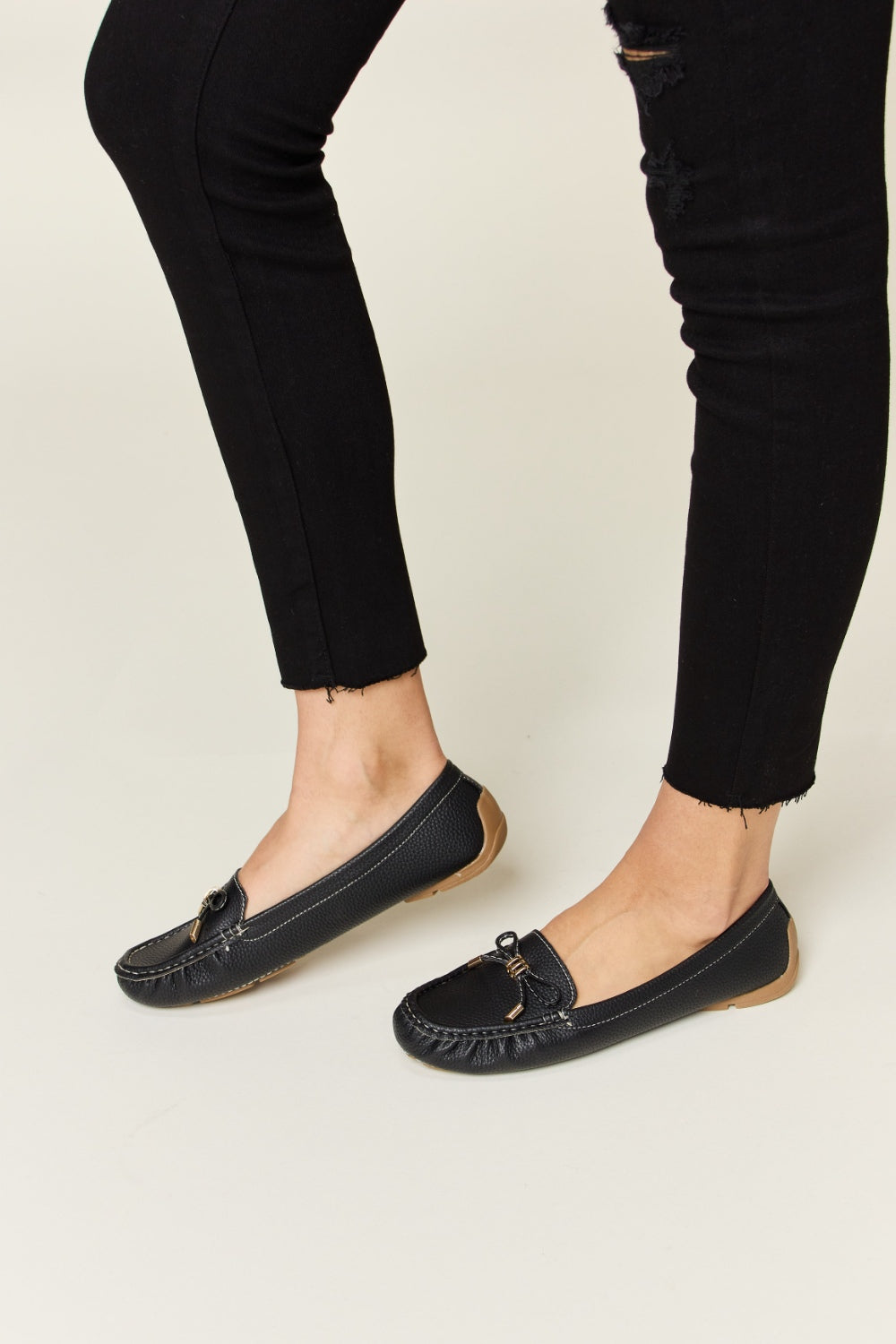 Forever Link Slip On Bow Flats Loafers-3