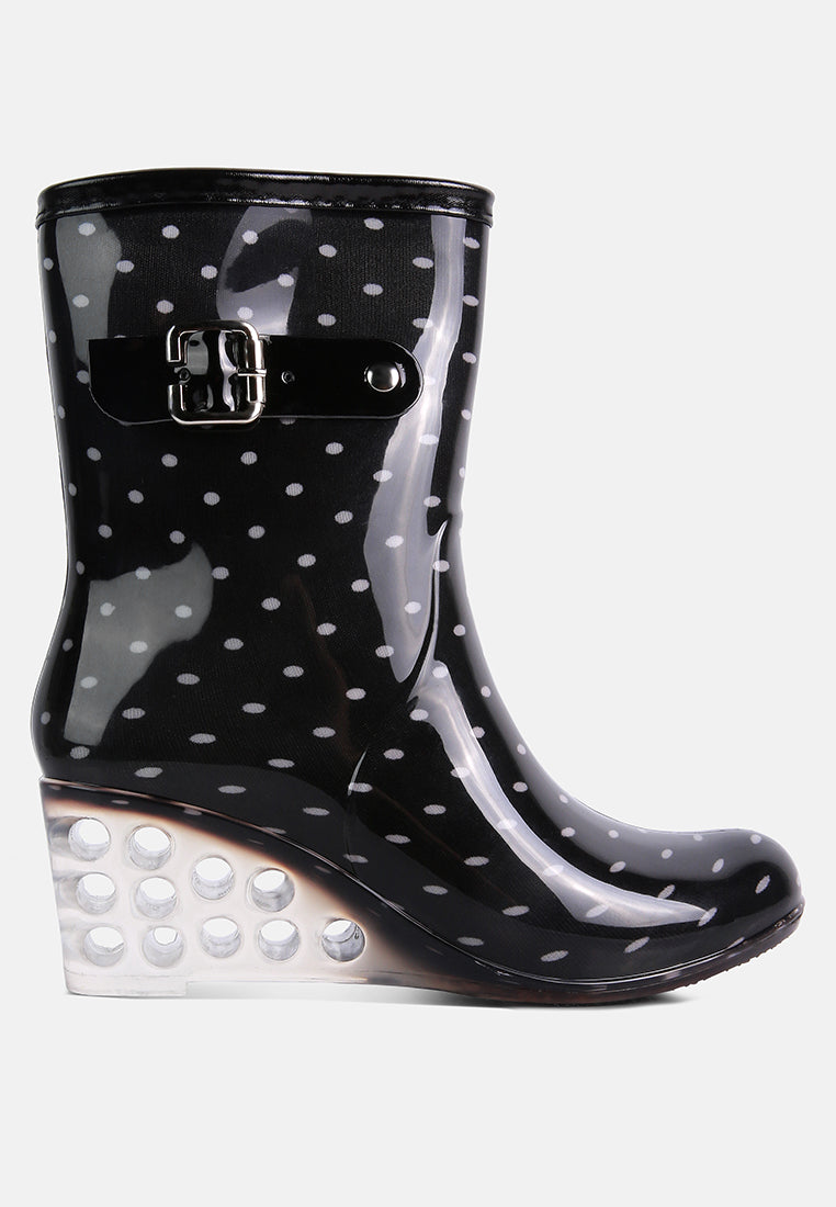 Drench Clear Wedge Rainboots-5