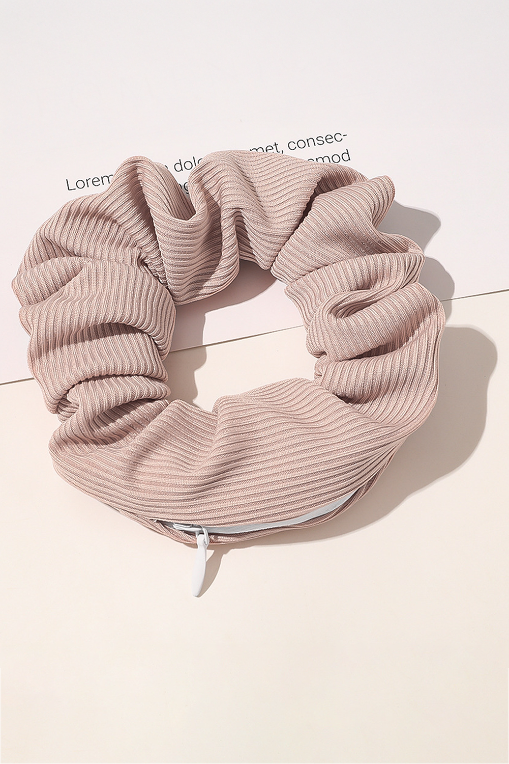Delicacy Pocket Scrunchie With Hidden Zipper
