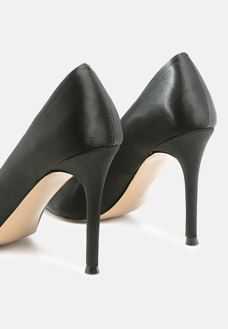Fizzy Goblet Satin Stiletto Pumps-2