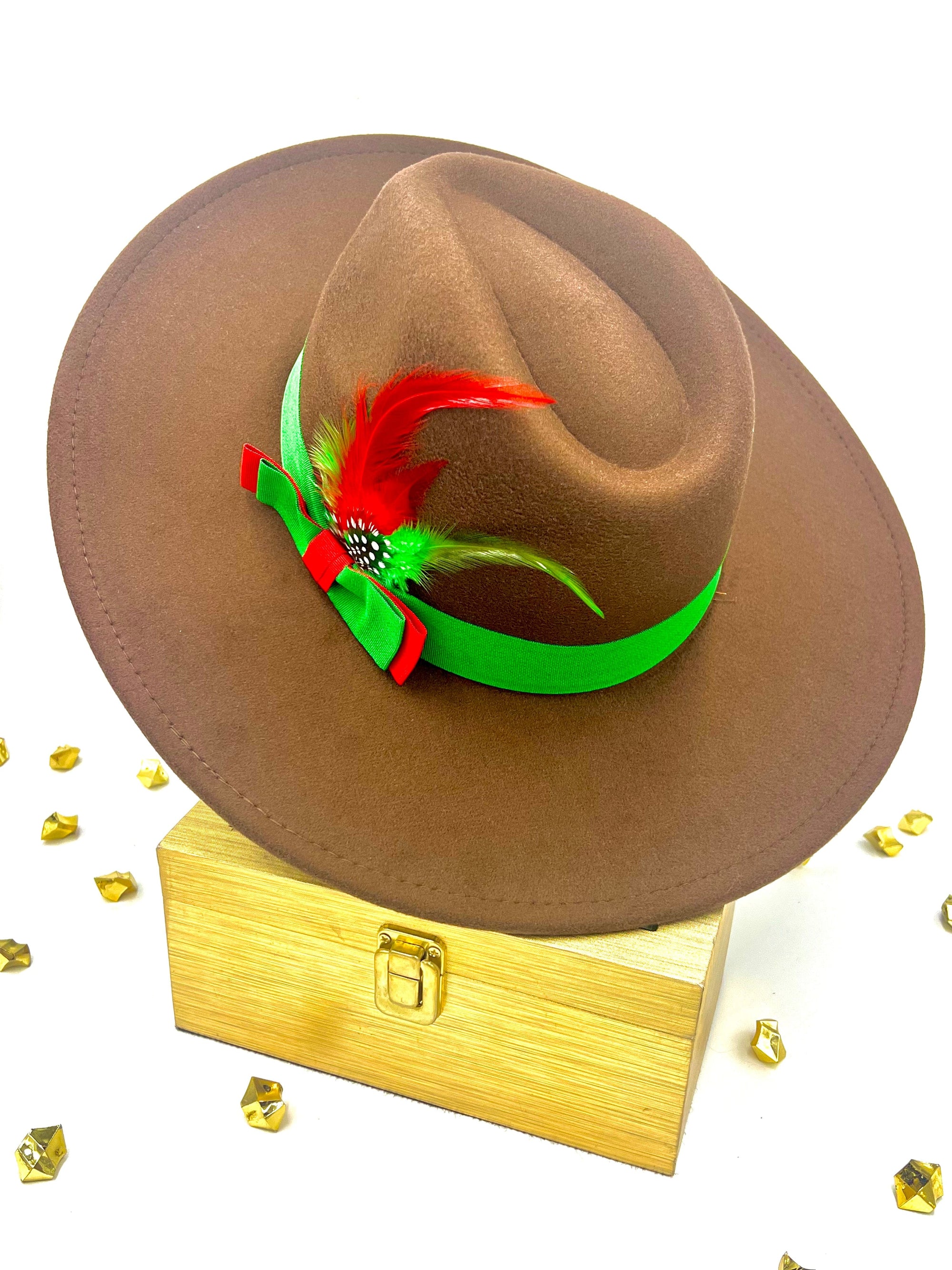 Luxury Fedora Hat-Coffee-1