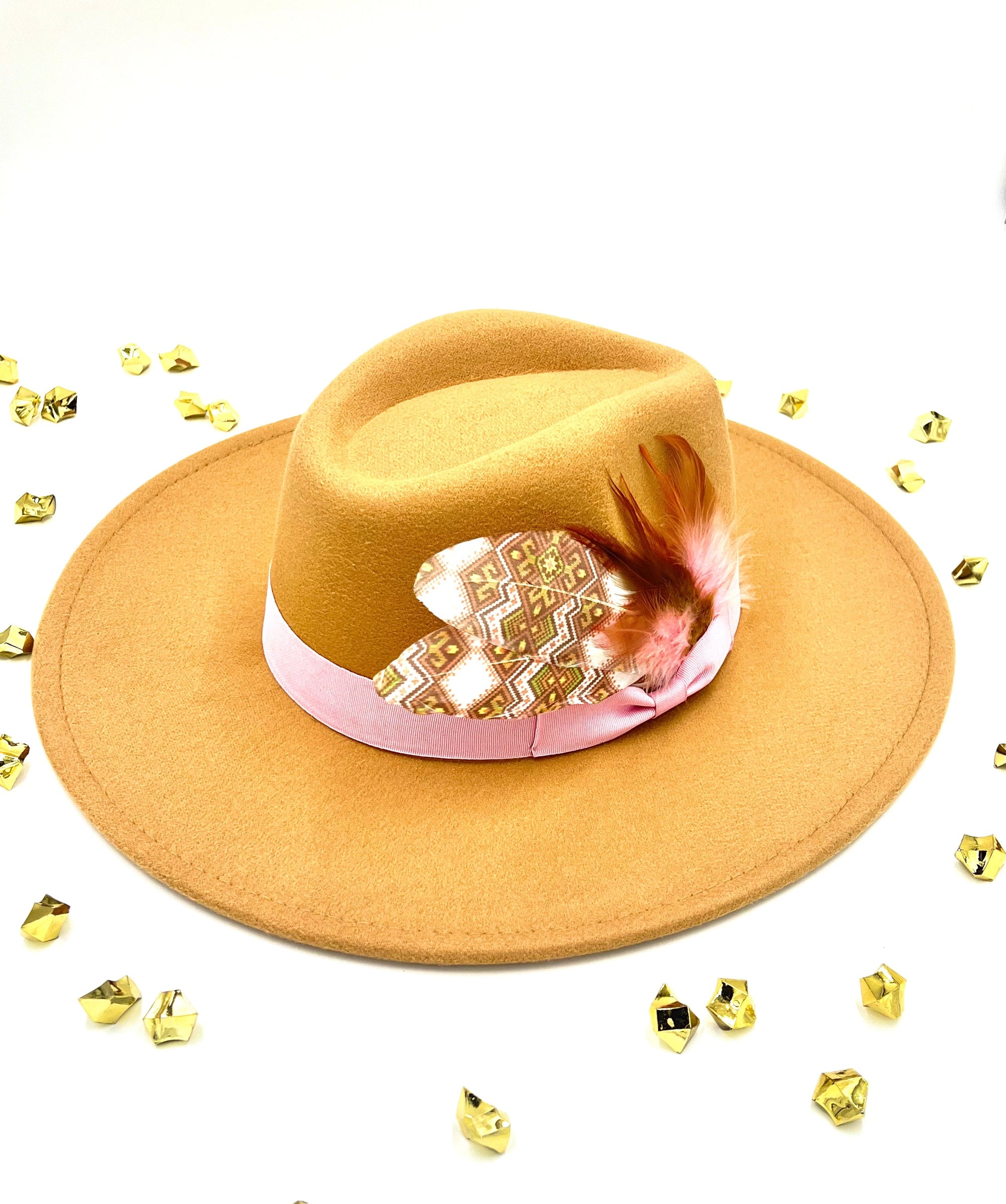 Luxury Bow tie Fedora Hat -Geo-1