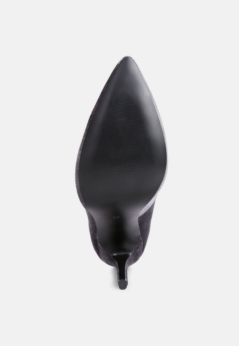 Janessa Velvet Stiletto Heel Pumps-4