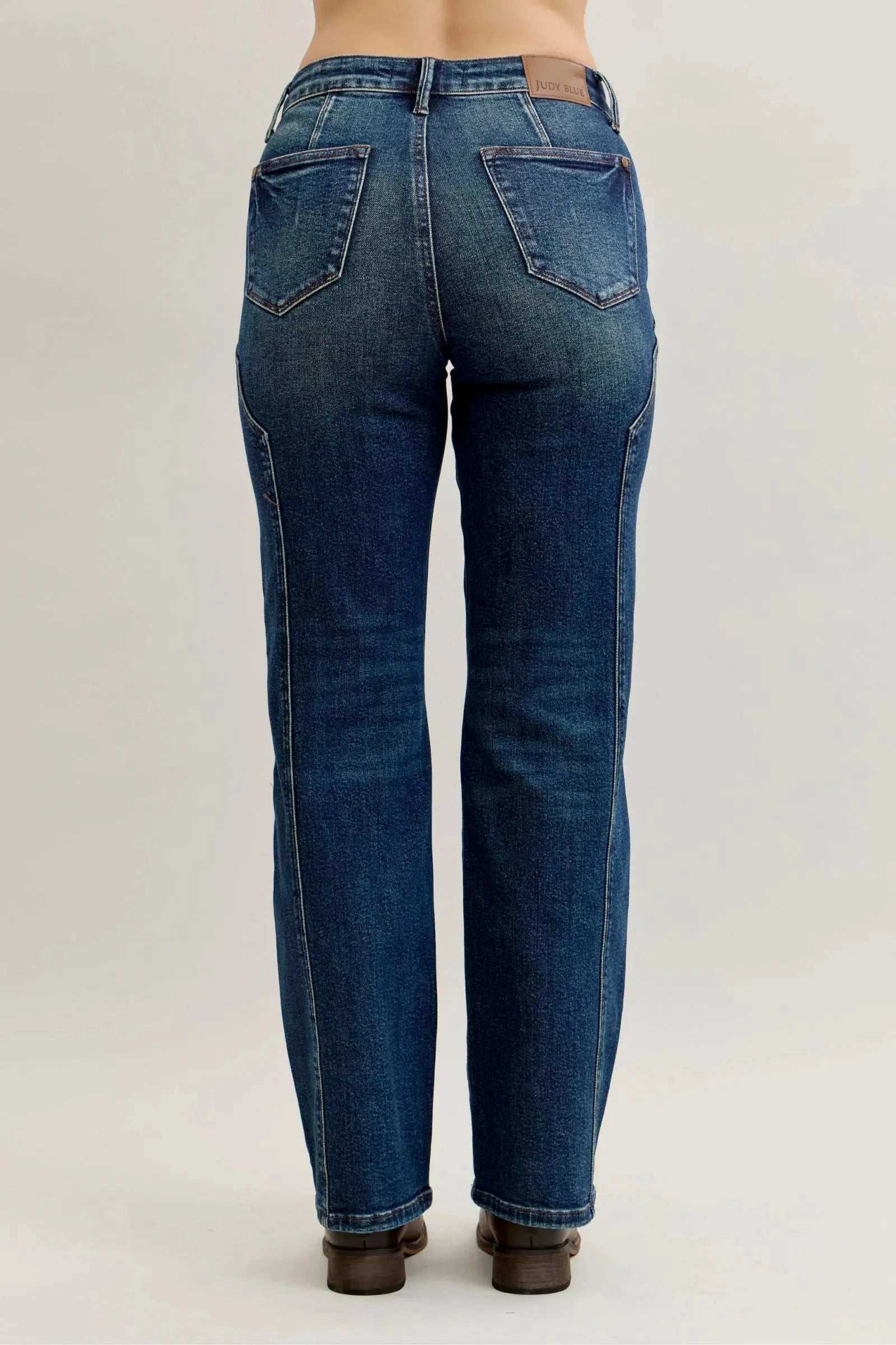 Judy Blue Full Size Seam Detail Straight Leg Jeans Plus Size-2