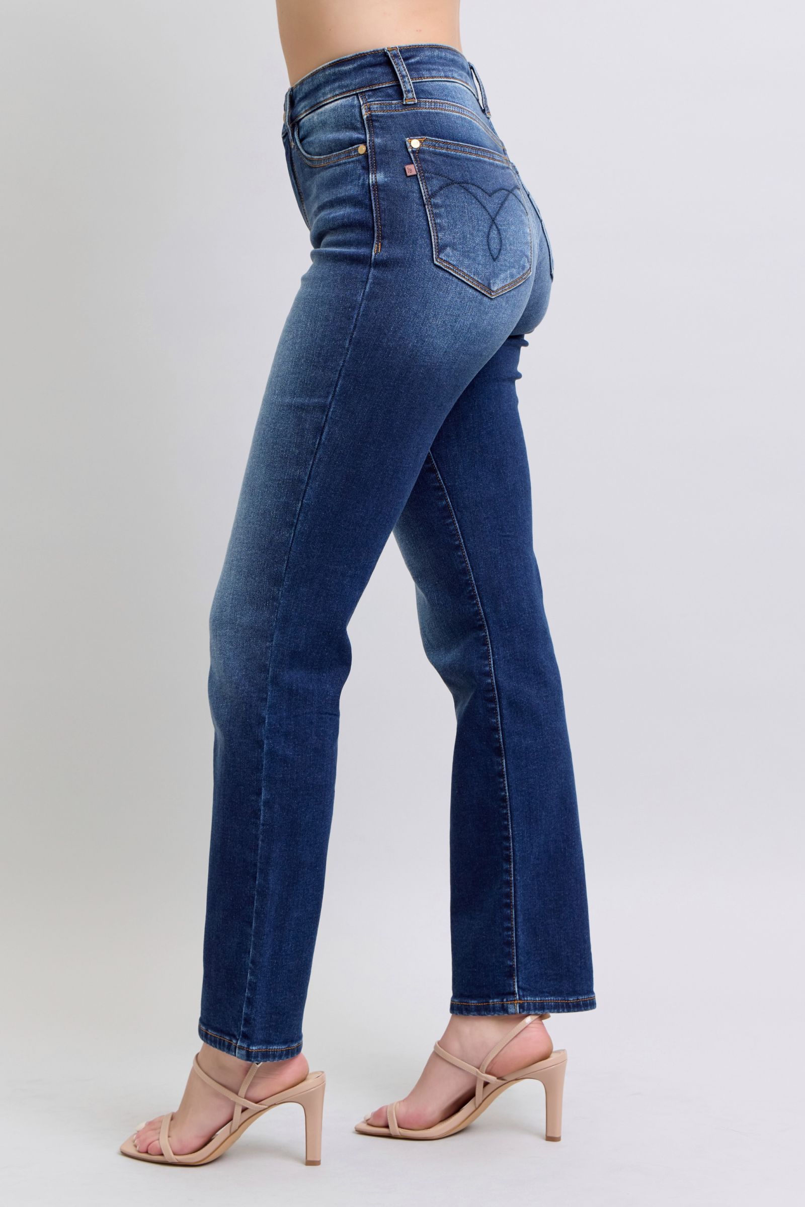Judy Blue Full Size Washed Straight Leg Jeans with Pockets-3