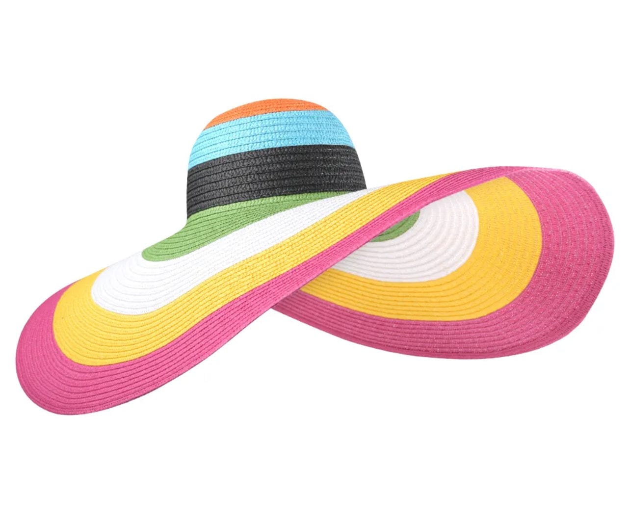 Jumbo floppy Beach hat- Rainbow-0