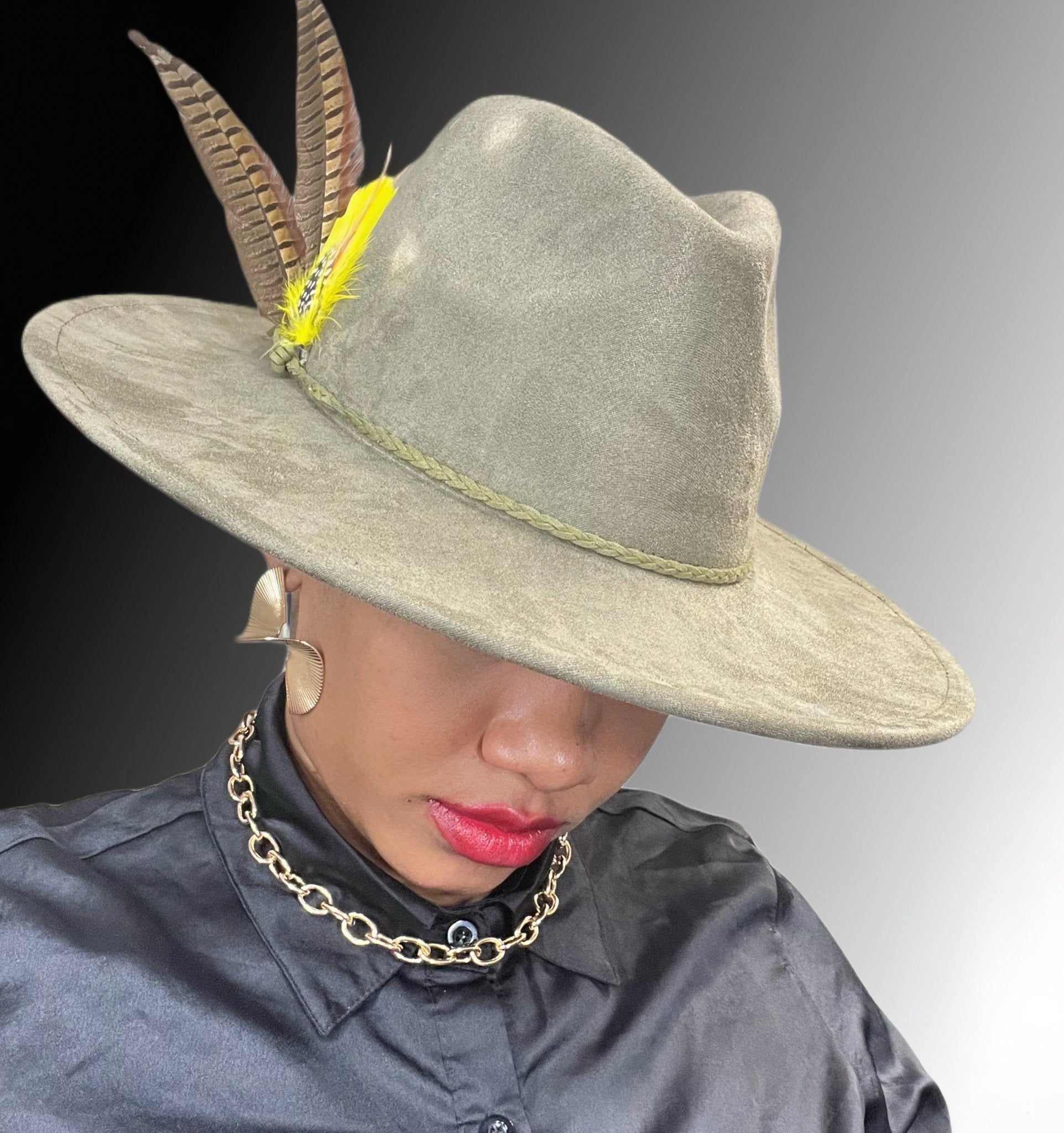Luxury Fedora Hat -Olivetouch-0