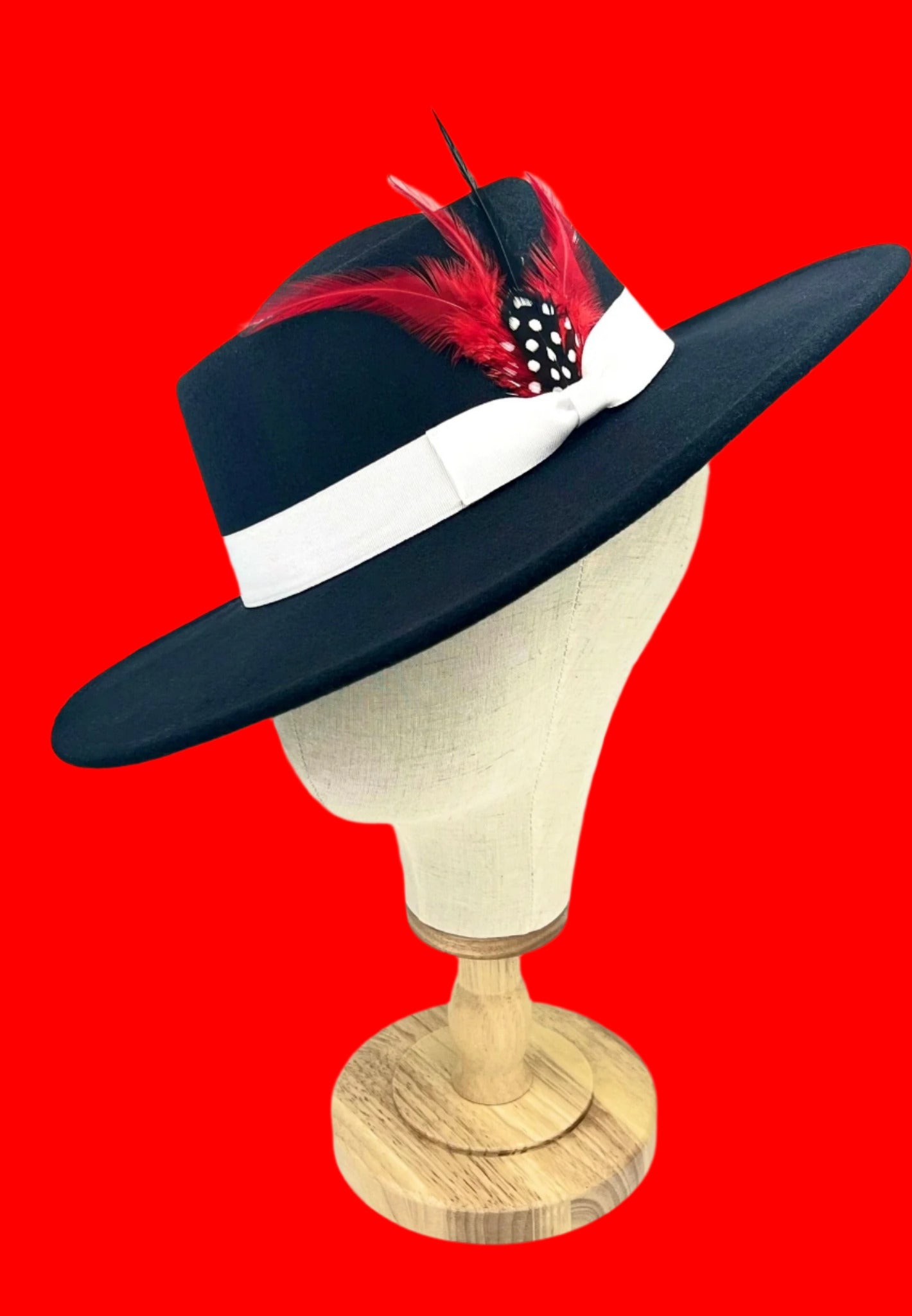 Luxury Round Fedora -black-0