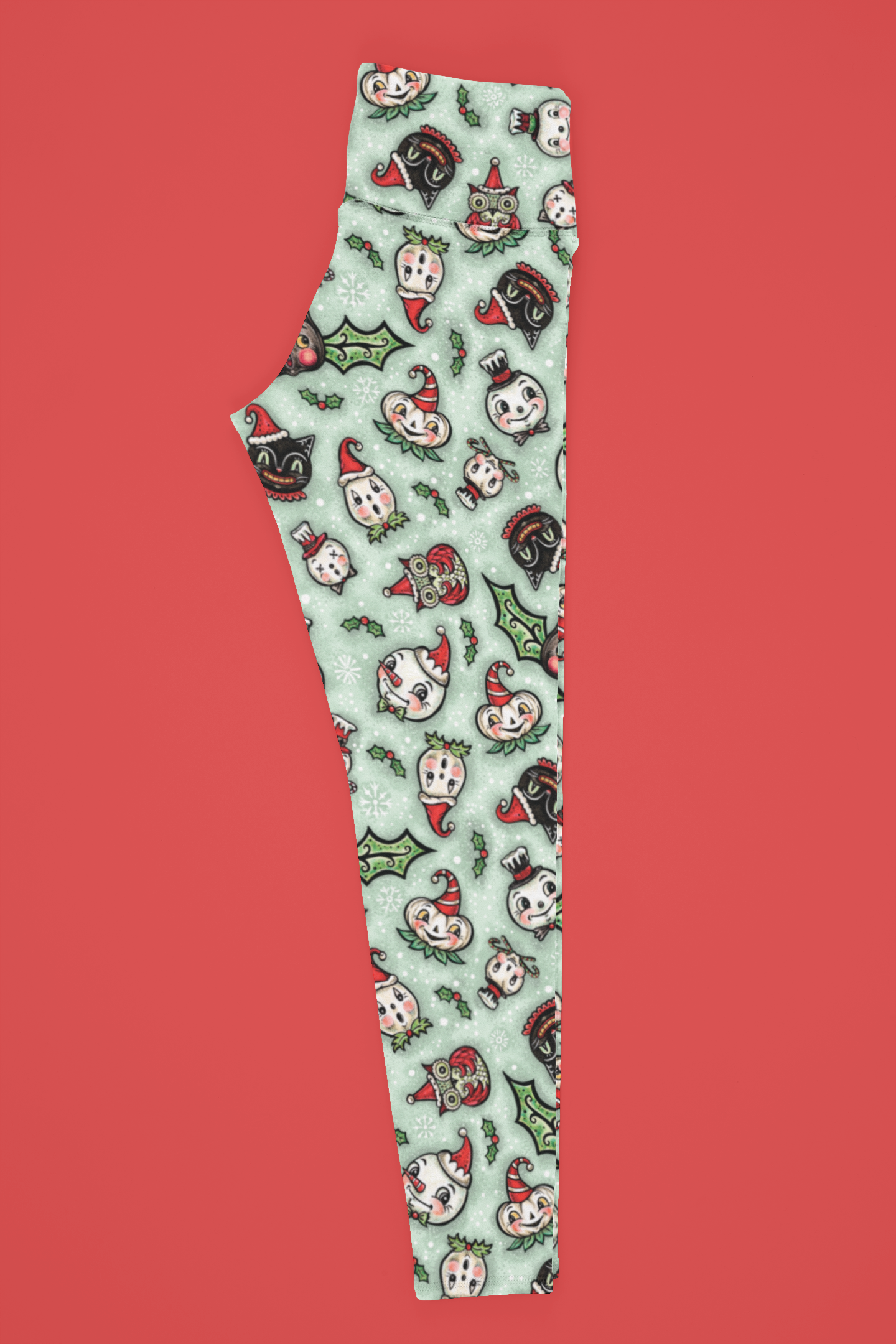 Spooky Christmas Mint (Johanna Parker Exclusive) - High-quality Handcrafted Vibrant Leggings