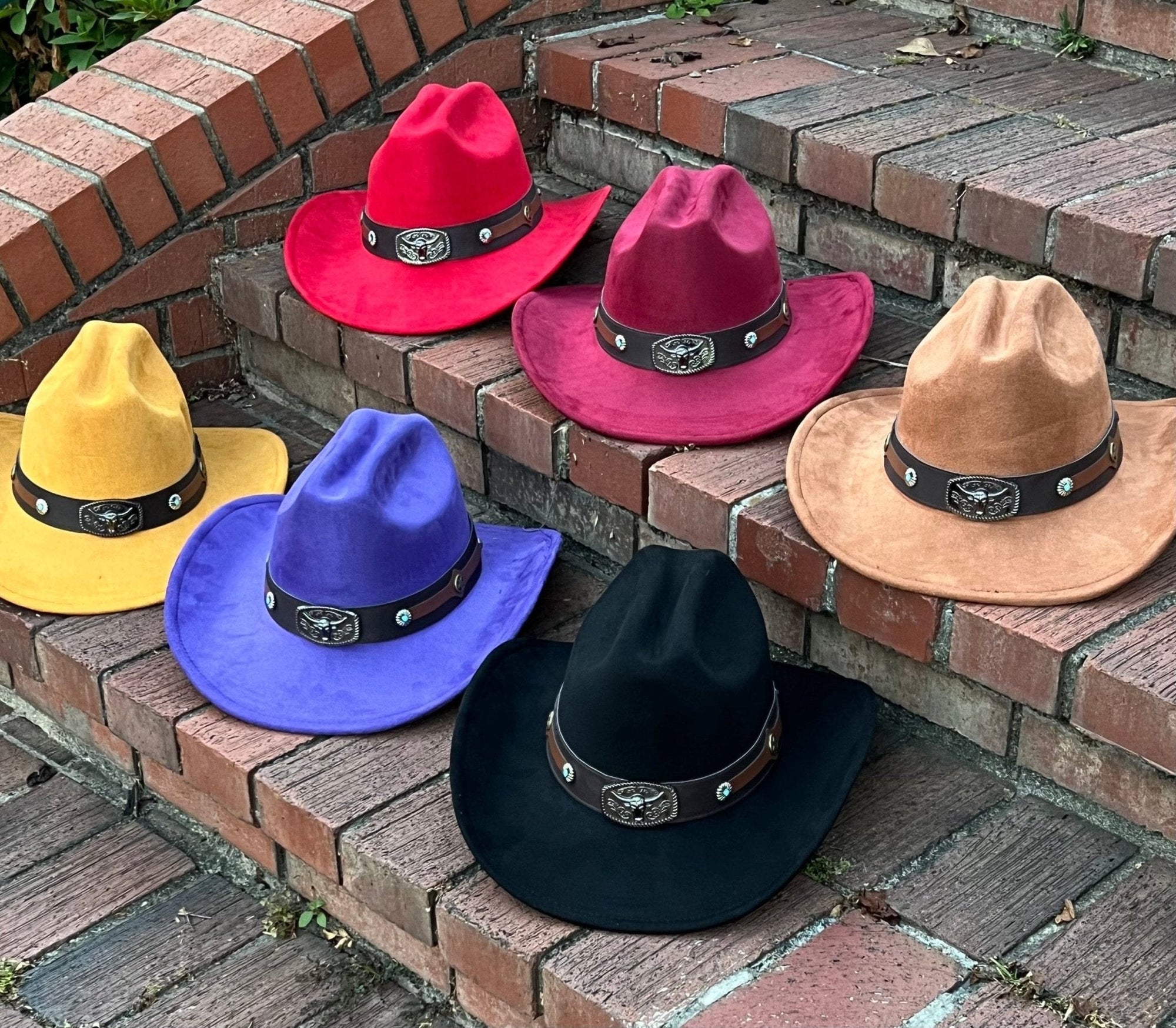 Premium Bullfire Suede pinched Cowboy Hat-0