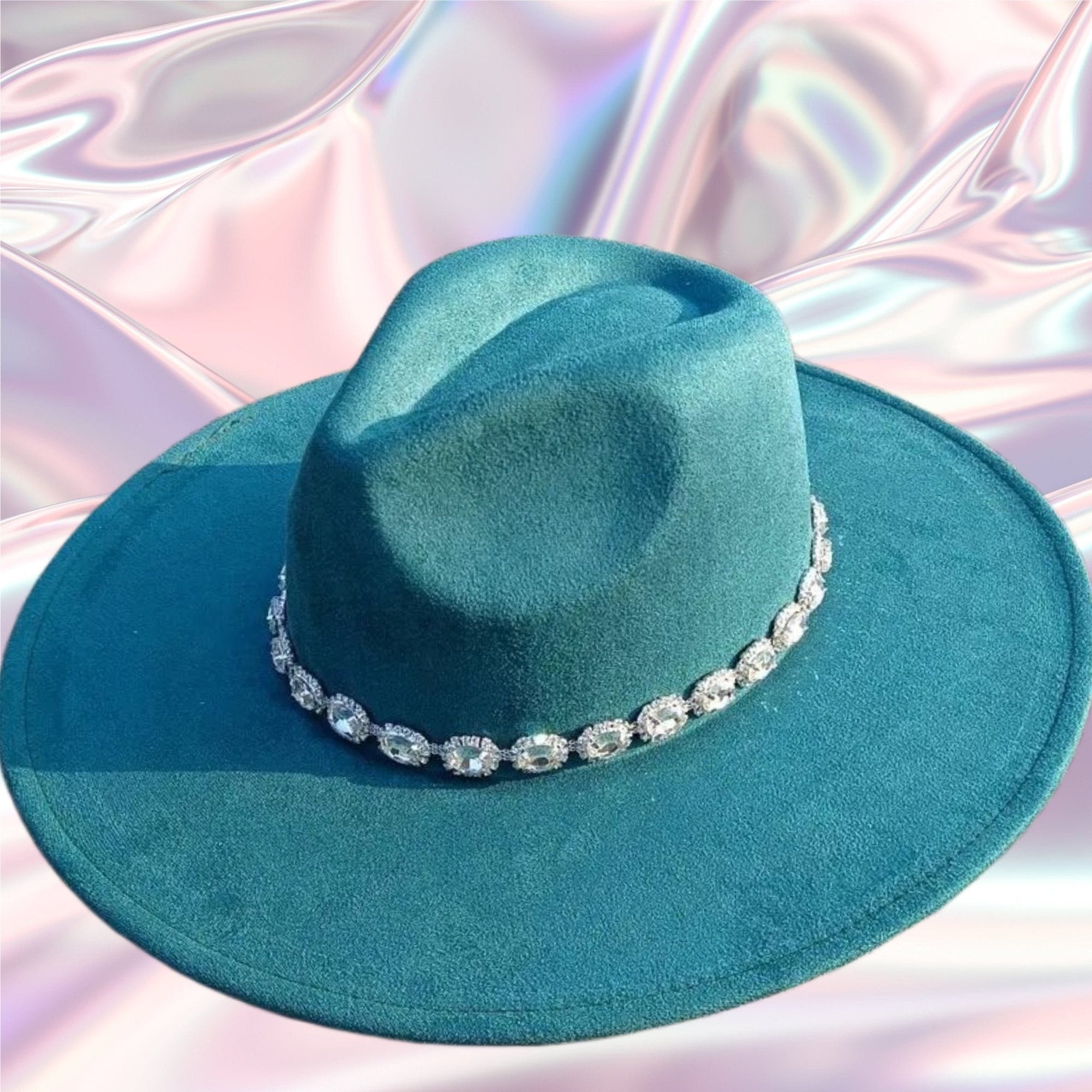 Raw diamond lux wide  brim Fedora Hat-0