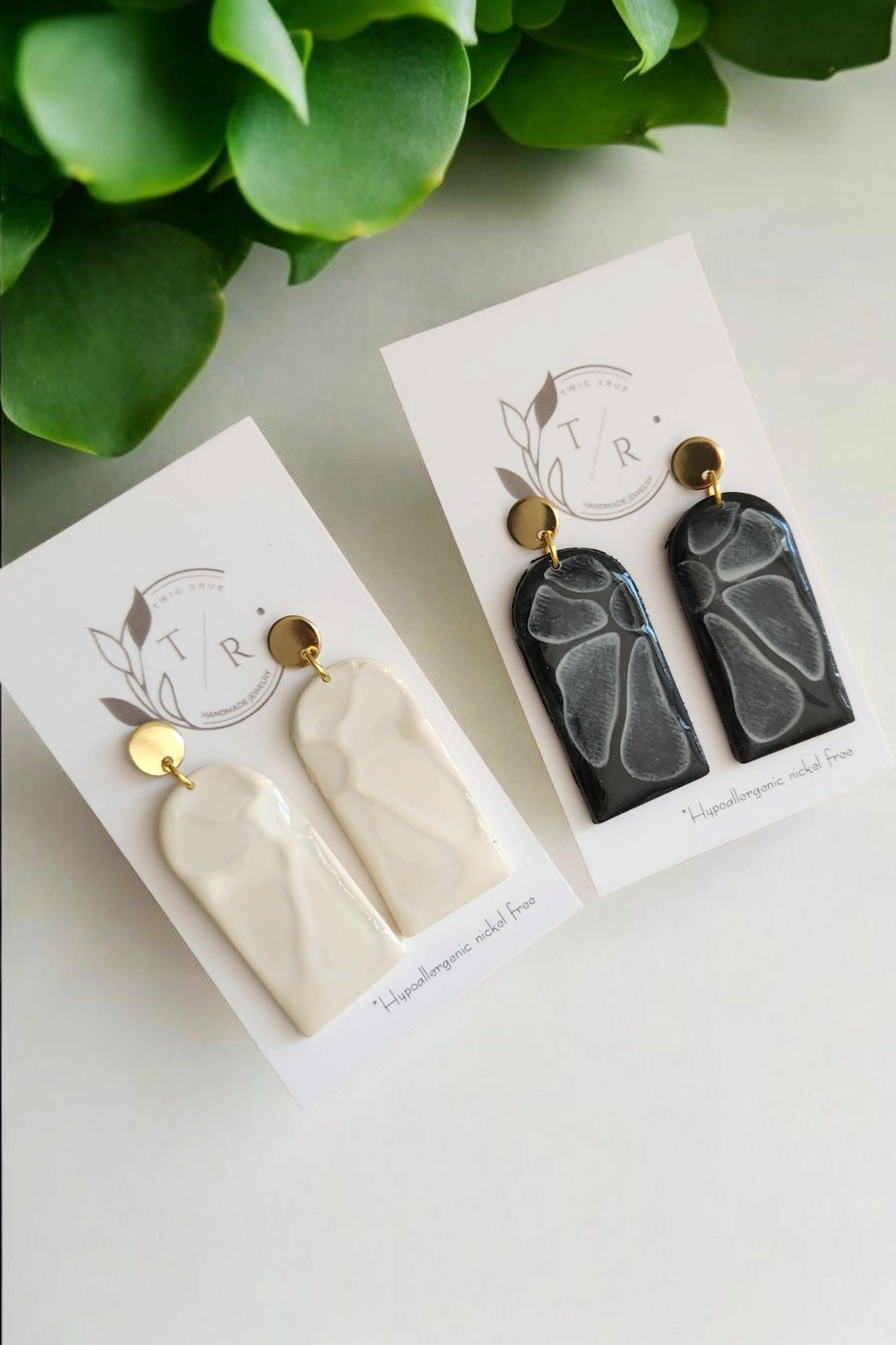 Hayley| Glazed floral clay