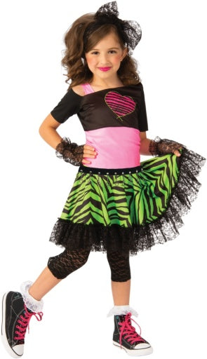 Girls 80's Material Girl Costume