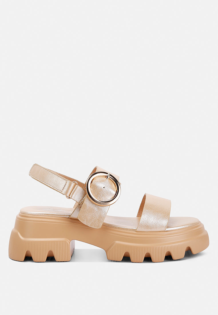 Silas Metallic Chunky Sandals-5
