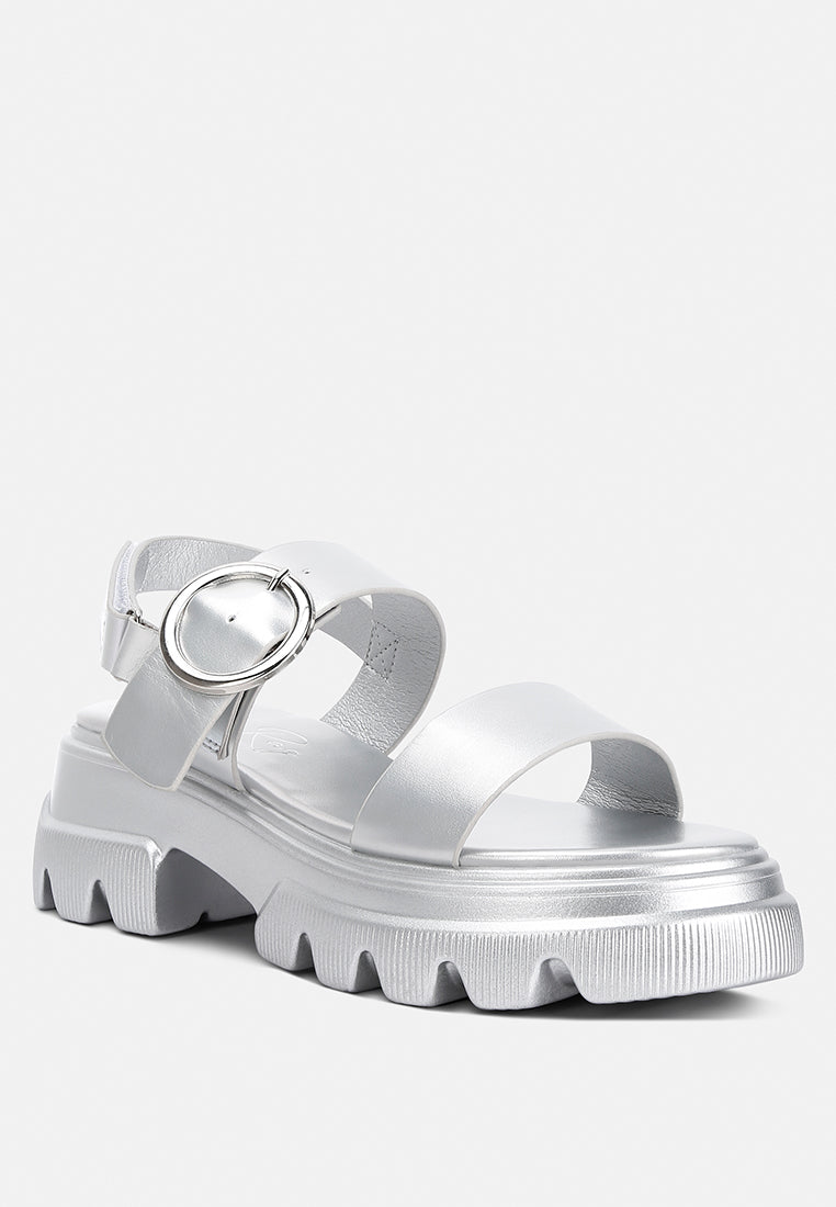 Silas Metallic Chunky Sandals-1