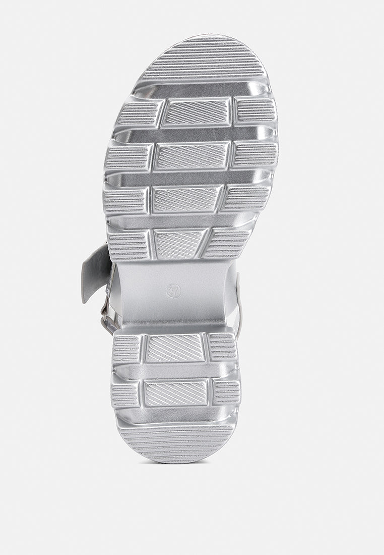 Silas Metallic Chunky Sandals-4