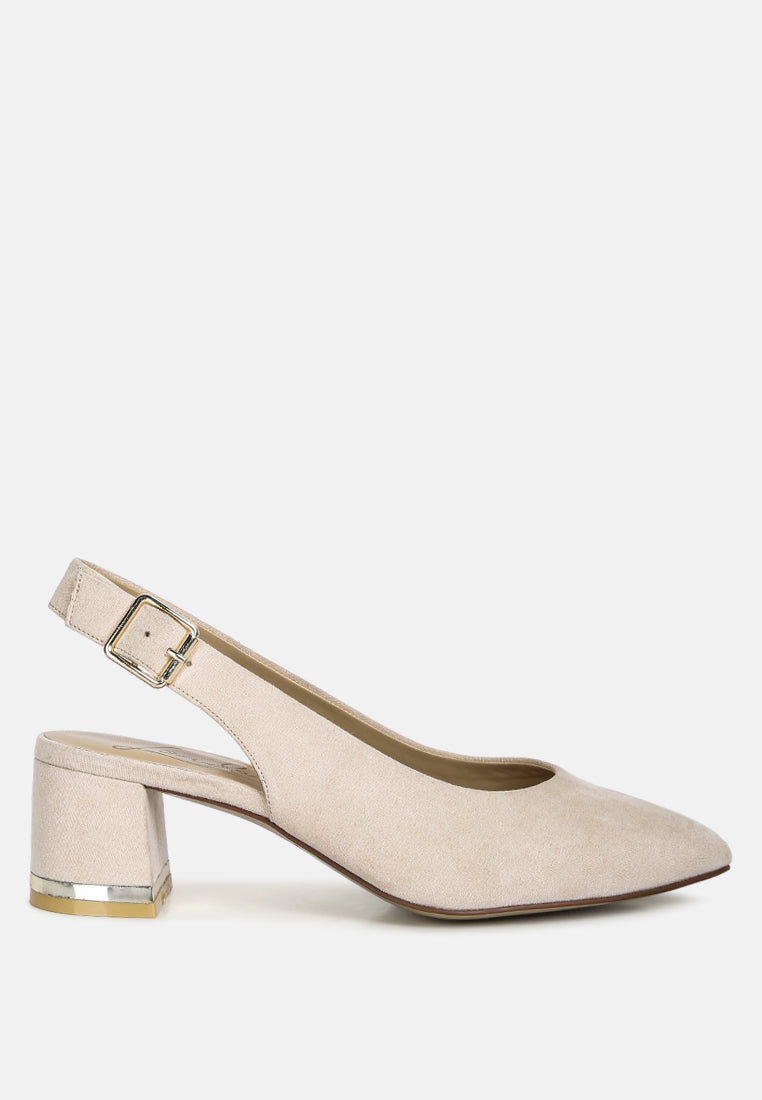 Top Job Micro Suede Slingback Sandals-0