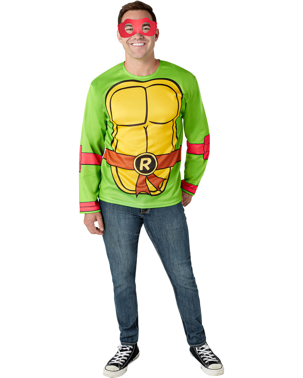 Mens Teenage Mutant Ninja Turtles Raphael Costume Top