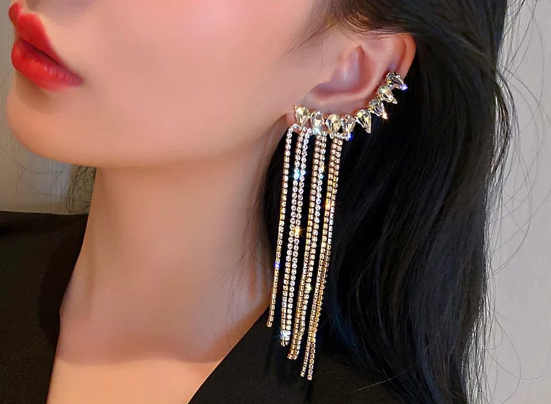 Water drop Earrings-0