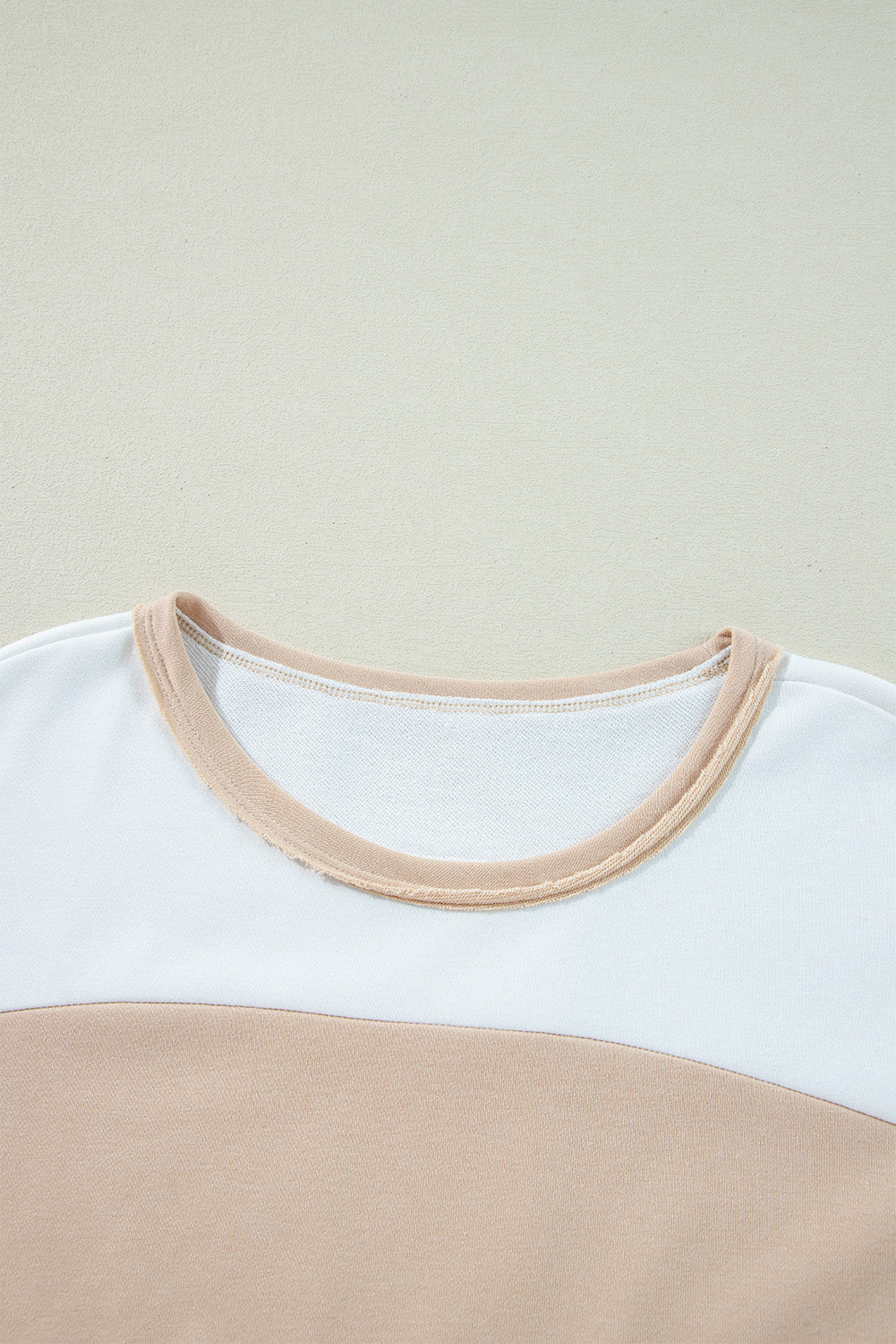 Multicolour Colorblock Patchwork Side Split Tunic T Shirt