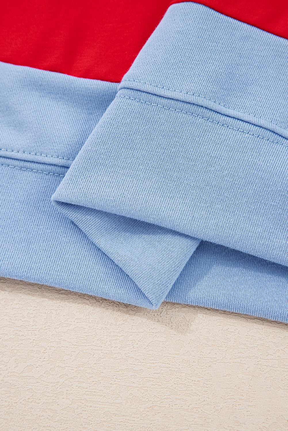 Multicolour American Flag Vintage Oversized Pullover Sweatshirt