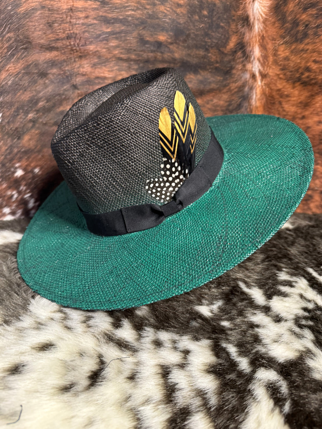 Custom painted Straw Hat-1