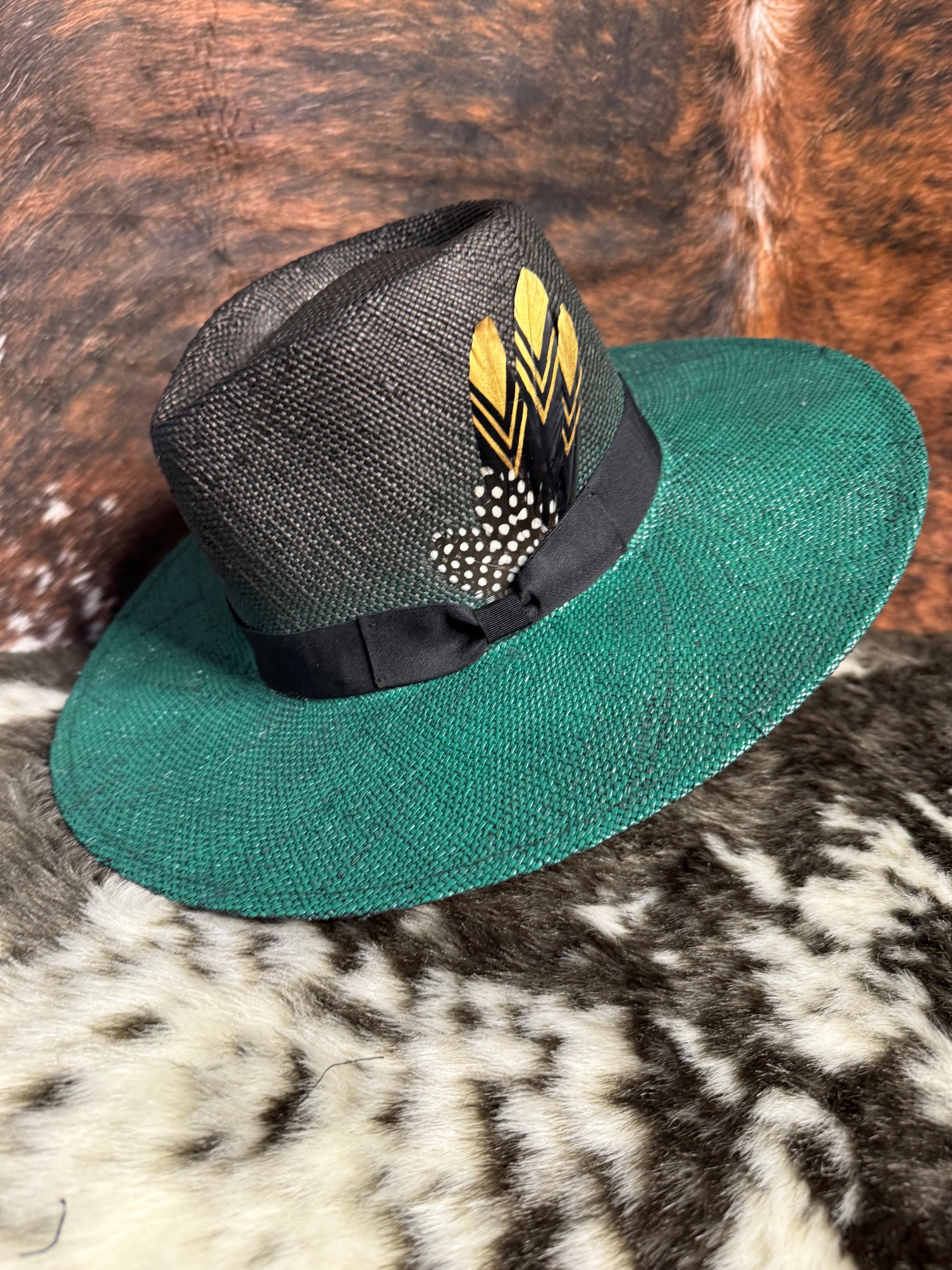 Custom painted Straw Hat-1