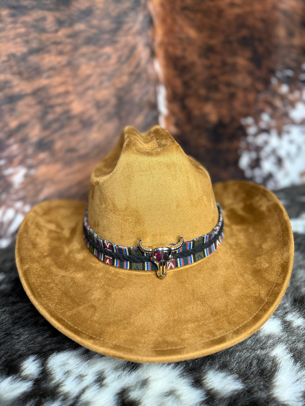 Premium Suede Cowboy Hat - Adjustable Straps Inside, Unisex Design, Size 56-58cm, Western Style, Fashionable & Functional, Shipped in a Box-0