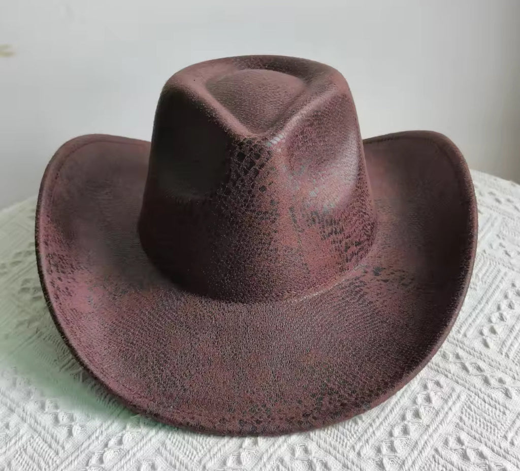 Snake Print Cowboy Hat-1