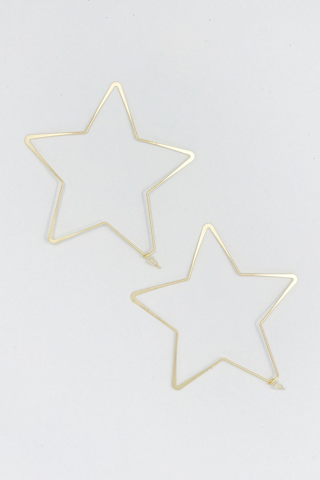 Twinkling Star Hoop Earrings-1