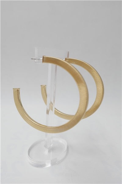 Overall Luxe Round Hoop Earrings-2