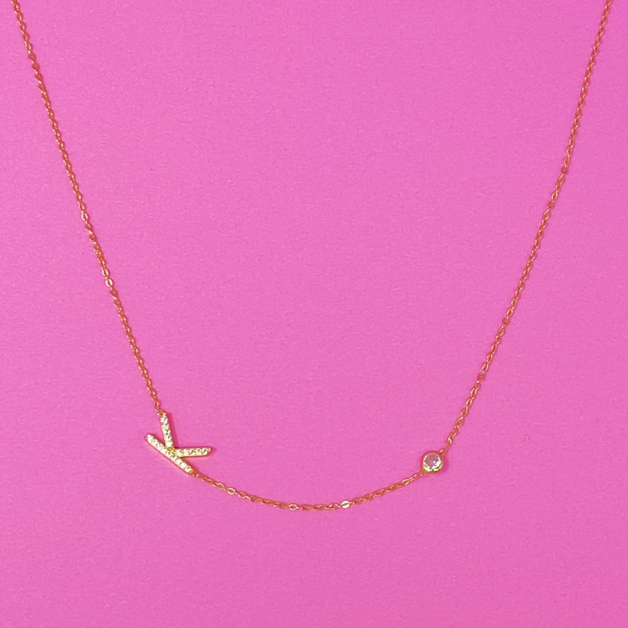 Finest Shine Initial Sterling Silver Necklace-1