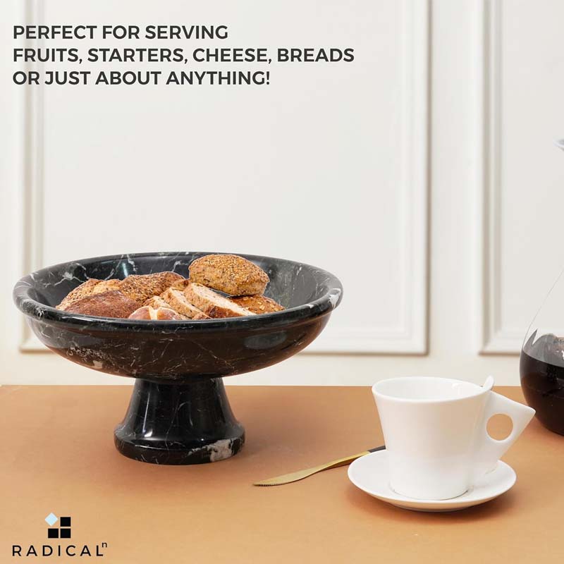 Radicaln Marble Fruit Bowl 10"x5" Inch Design A