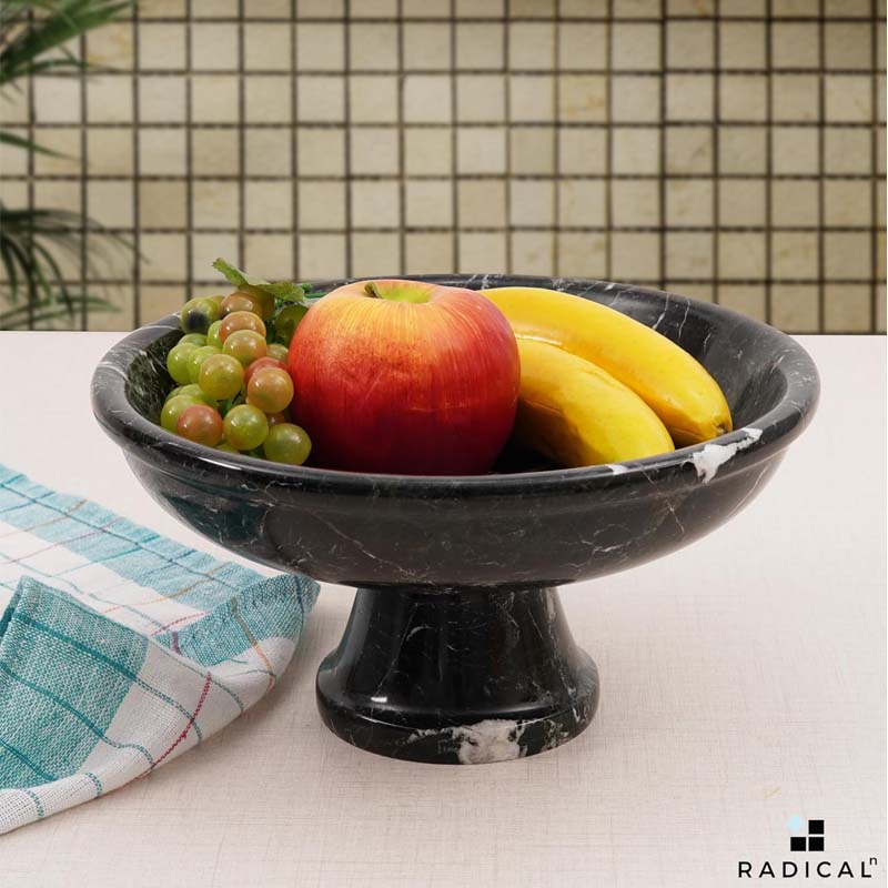 Radicaln Marble Fruit Bowl 10"x5" Inch Design A