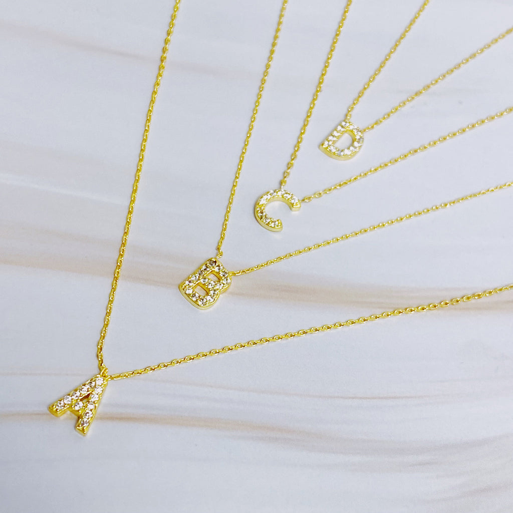 Understated Beauty Initial Necklace-1