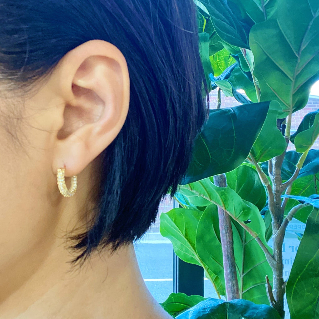 Elegant Shine Hoop Earrings-1