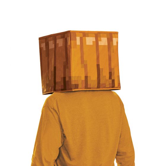 Minecraft Jack O'Lantern Block Head Headpiece Costume Mask