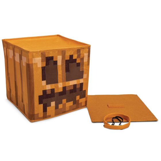 Minecraft Jack O'Lantern Block Head Headpiece Costume Mask