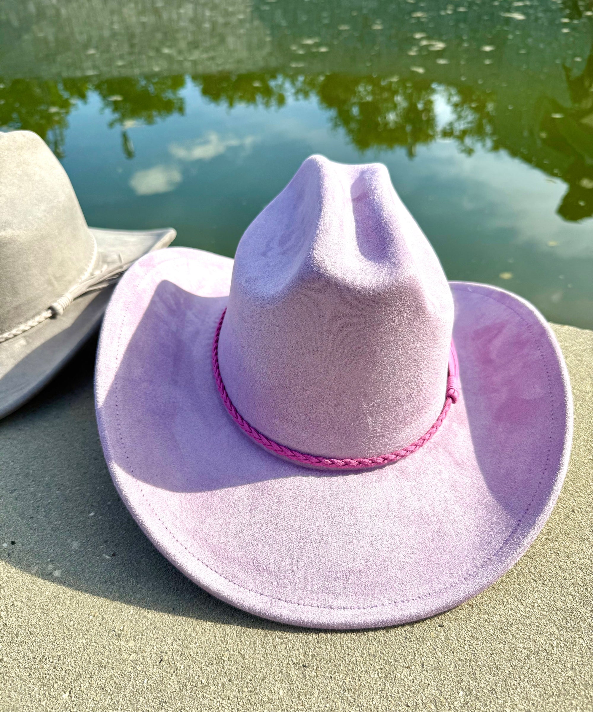 Vegan Suede Cowboy Hat Solid, Solid Cowboy Hat for Burning,, Rancher Hat, Wide Brim Hat, Hat for customization-7