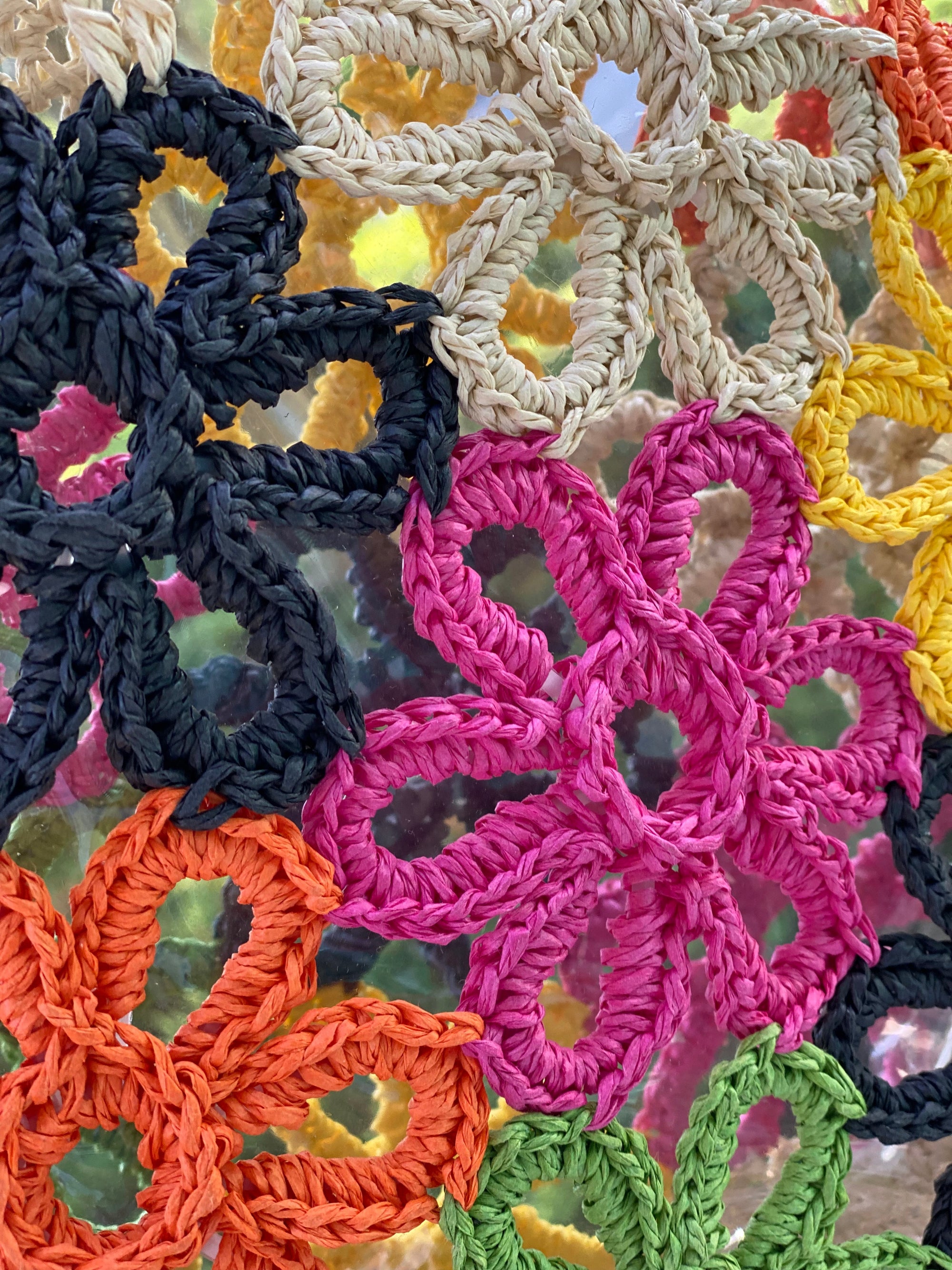 Hand Made Flower Power Tote-3