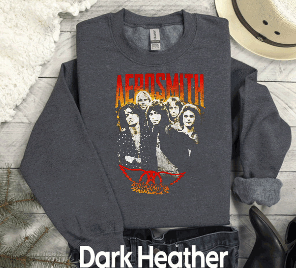 Aerosmith Retro Classic Rock vintage band Sweatshirts, rock tshirt, band tee, rock band, vintage t shirt, 70s 80s 90s nostalgia