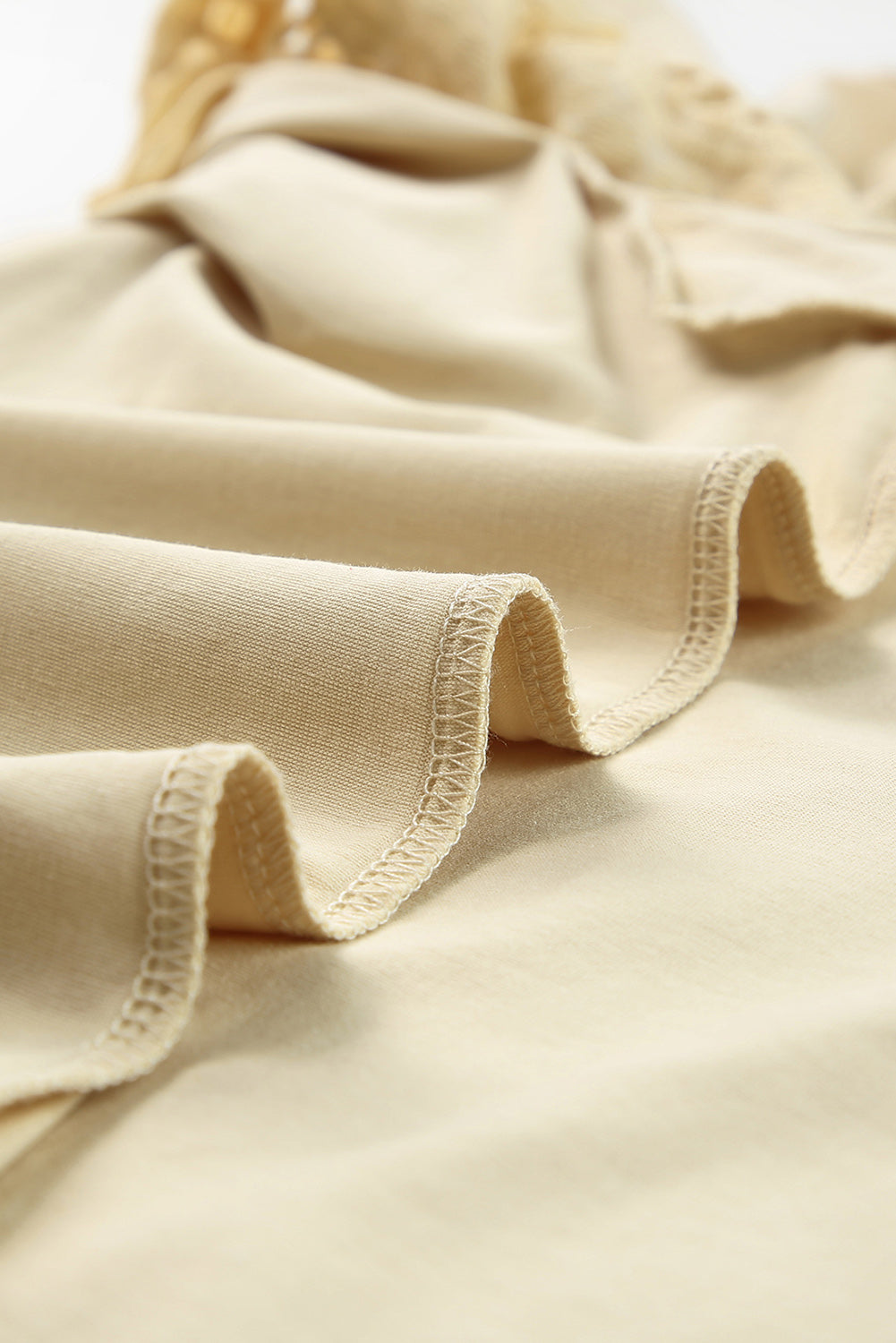 Apricot Plus Size Flutter Sleeve Top